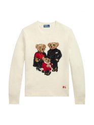 Polo Ralph Lauren Sweter 710B28796001 Kremowy Regular Fit. Białe swetry rozpinane Polo Ralph Lauren, m, bez wzorów, bez kołnierzyka, bez ramiączek. Za 3,499.00 zł.