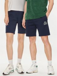 Lacoste Szorty sportowe GH1220 Granatowy Regular Fit. Niebieskie krótkie spodenki sportowe LACOSTE, m, bez wzorów, z bawełny. Za 259.99 zł.