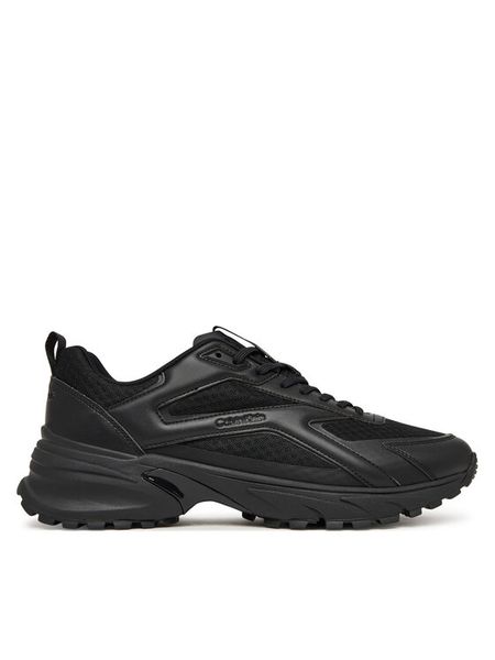 Calvin Klein Sneakersy Hike Runner Laceup Strip M-Lt HM0HM02154 Czarny. Czarne buty sportowe casual CALVIN KLEIN, bez wzorów, ze skóry, bez zapięcia. Za 307.99 zł.