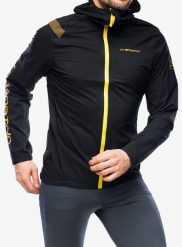 Kurtka do biegania męska La Sportiva Pocketshell Jacket. Czarne kurtki La Sportiva, l, bez wzorów, do biegania. Za 796.39 zł.