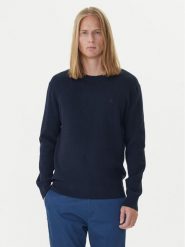 Calvin Klein Sweter LV04LB327G Granatowy Regular Fit. Niebieskie swetry rozpinane CALVIN KLEIN, m, bez wzorów, z bawełny, bez kołnierzyka, bez ramiączek. Za 469.99 zł.