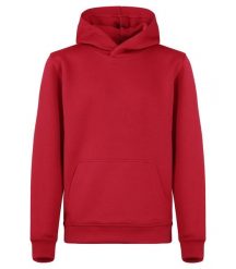 Clique Basic Active Hoody Junior - bluza z kapturem, spun dyed poliester – Red. Czerwone bluzy z kapturem CLIQUE, m, bez wzorów, z poliesteru, z kapturem. Za 145.21 zł.