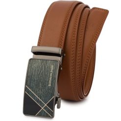 Pasek skórzany BELTIMORE r.100-115 cm A46 brązowy. Brązowe paski bez wzorów. Za 71.49 zł.