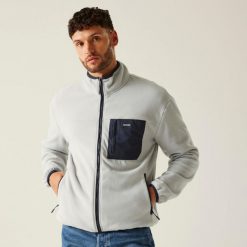 Polar turystyczny męski Frankie Full Zip. Szare bluzy z polaru Regatta, m, bez wzorów, z polaru, bez kaptura. W wyprzedaży za 165.25 zł.