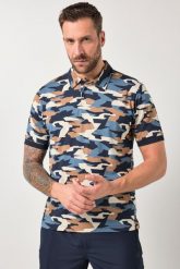 Męska Koszulka polo FLEXNAMIC® outdoor rękaw 1/2 moro do rozm. 7 XL. Niebieskie trekkingi JAY-PI, bez wzorów, z bawełny, bez zapięcia. Za 199.99 zł.