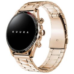 Kuura Inteligentny Zegarek FM2 - Złoty. Żółte zegarki KUURA, złote. Za 349.00 zł.