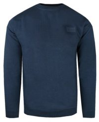 Miękka i Wygodna Męska Bluza - Pako Jeans - Granatowa. Niebieskie bluzy Pako Jeans, m, bez wzorów, z bawełny, bez kaptura. Za 129.00 zł.