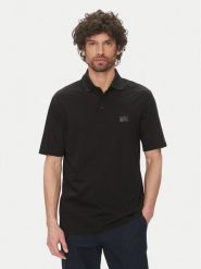 Armani Exchange Polo XM000484 AF10364 UC001 Czarny Regular Fit. Czarne koszulki polo Armani Exchange, l, bez wzorów, z bawełny, bez kołnierzyka, bez ramiączek. Za 299.99 zł.