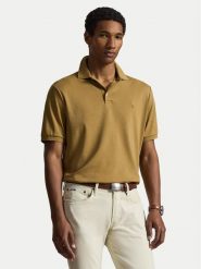 Polo Ralph Lauren Polo 710704319505 Brązowy jasny Custom Slim Fit. Brązowe koszulki polo Polo Ralph Lauren, l, bez wzorów, z bawełny, bez kołnierzyka, bez ramiączek. Za 543.99 zł.