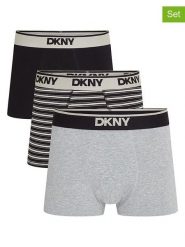 DKNY Bokserki (3 pary) w kolorze czarno-szarym rozmiar: L. Czarne bokserki DKNY, l, bez wzorów. Za 72.95 zł.