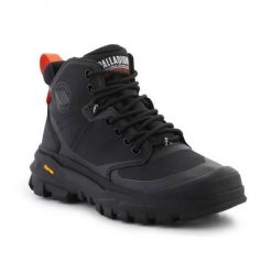 Buty do chodzenia męskie Palladium Pallarider Mid Wp+. Czarne buty sportowe casual Palladium, bez wzorów, z materiału, bez zapięcia. Za 899.00 zł.