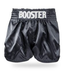 Spodenki do boksu tajskiego Booster Fight Gear Tbt Plain V2. Czarne szorty BOOSTER FIGHT GEAR, bez wzorów, sportowe. Za 224.00 zł.