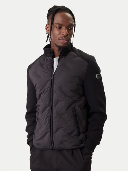 Guess Kurtka przejściowa M6RL10 WJ232 Czarny Regular Fit. Czarne kurtki Guess, m, z aplikacjami, z syntetyku, bez kaptura. Za 794.99 zł.