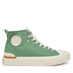 Trampki Palladium. Zielone trampki Palladium, m, bez wzorów, bez zapięcia. Za 289.99 zł.