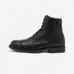 Sztyblety jeździeckie Fouganza Paddock 560 sznurowane skórzane. Sztyblety FOUGANZA, bez wzorów, z materiału, przed kostkę, bez obcasa, bez zapięcia. Za 299.99 zł.