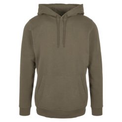 Bluza Z Kapturem Unisex Dla Dorosłych. Zielone bluzy BUILD YOUR BRAND, m, bez wzorów, z kapturem. Za 118.99 zł.