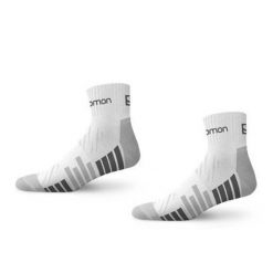 Skarpety sportowe bawełniane Salomon Active 2PAK. Białe skarpetki sportowe Salomon, bez wzorów, z bawełny. Za 29.90 zł.