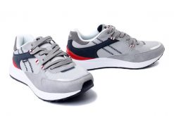 INBLU IU-06 025 szary, półbuty sportowe męskie. Szare eleganckie półbuty Inblu, bez wzorów, bez obcasa, bez zapięcia. Za 151.92 zł.