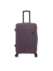 Semi Line Walizka średnia T5856-2 Brązowy. Brązowe walizki Semi-line, bez wzorów, z tworzywa sztucznego, średnie. Za 229.99 zł.