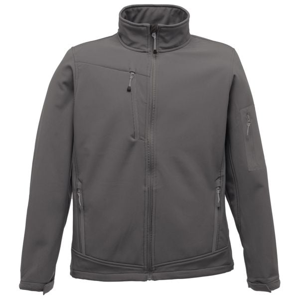 Męski Softshell Arcola. Czarne kurtki softshell Regatta, m, bez wzorów, z softshellu, bez kaptura. Za 375.99 zł.
