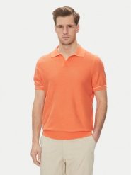 BOSS Polo H-Jianluca 50537654 Pomarańczowy Regular Fit. Brązowe koszulki polo sportowe Boss, m, bez wzorów, z bawełny, bez kołnierzyka, bez ramiączek. Za 399.99 zł.