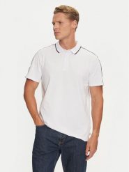 Guess Polo M4YP40 KARS0 Biały Regular Fit. Białe koszulki polo Guess, m, z aplikacjami, z syntetyku, bez kołnierzyka, bez ramiączek. Za 169.99 zł.