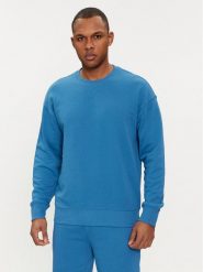 United Colors Of Benetton Bluza 3J68U1009 Niebieski Regular Fit. Niebieskie bluzy United Colors Of Benetton, m, bez wzorów, z bawełny, bez kaptura. Za 69.99 zł.