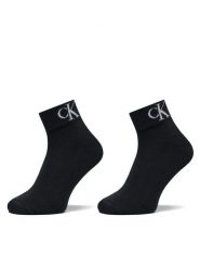 Calvin Klein Jeans Skarpety krótkie 701228805 Czarny. Czarne skarpety Calvin Klein Jeans, bez wzorów, z bawełny. Za 59.99 zł.