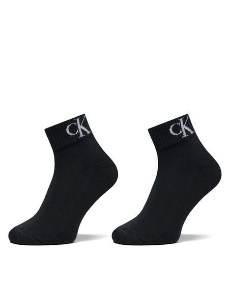 Calvin Klein Jeans Skarpety krótkie 701228805 Czarny. Czarne skarpety Calvin Klein Jeans, bez wzorów, z bawełny. Za 59.99 zł.