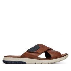 Klapki Rieker. Brązowe klapki Rieker. Za 299.99 zł.