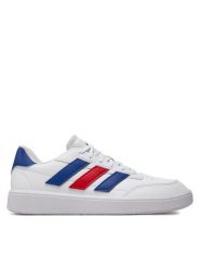 Adidas Sneakersy Courtblock IF4032 Biały. Białe buty sportowe casual Adidas, bez wzorów, ze skóry, bez zapięcia. Za 189.99 zł.