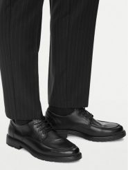 Lasocki Półbuty CEO-KEMP-03 MB Czarny. Czarne eleganckie półbuty Lasocki, bez wzorów, ze skóry, bez obcasa, bez zapięcia. Za 249.99 zł.