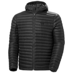 Kurtka z kapturem Helly Hansen Sirdal Insulator. Czarne kurtki Helly Hansen, m, bez wzorów, z materiału, z kapturem. Za 421.92 zł.