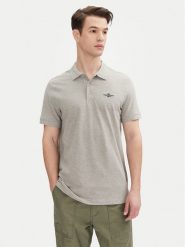 Aeronautica Militare Polo 251PO1843P191 Szary Regular Fit. Szare koszulki polo Aeronautica Militare, m, bez wzorów, z bawełny, bez kołnierzyka, bez ramiączek. Za 219.99 zł.
