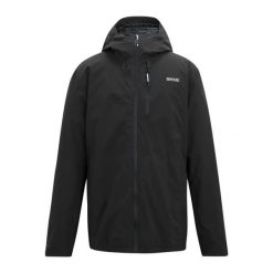 Kurtka wodoodporna Regatta Radler. Czarne kurtki Regatta, bez wzorów, bez kaptura. Za 403.50 zł.