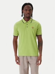 Aeronautica Militare Polo 261PO1308UP00082 Zielony Regular Fit. Zielone koszulki polo Aeronautica Militare, l, bez wzorów, z bawełny, bez kołnierzyka, bez ramiączek. Za 279.99 zł.