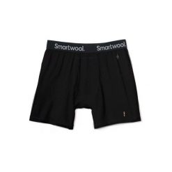 Bokserki męskie Smartwool Merino Boxer Brief. Czarne bokserki Smartwool, m, bez wzorów. Za 175.19 zł.