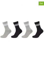 S.Oliver Skarpety (4 pary) w kolorze czarnym i jasnoszarym rozmiar: 39-42. Czarne skarpety S.Oliver, bez wzorów, z bawełny. Za 52.45 zł.