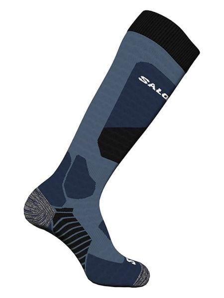 SALOMON Skarpety narciarskie "Access" w kolorze niebiesko-białym rozmiar: 45-47. Białe skarpety Salomon, bez wzorów, prążkowane. Za 61.31 zł.