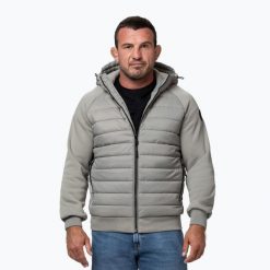 Kurtka męska Pitbull Palomar Padded Hooded Hybrid. Szare kurtki PITBULL, m, bez wzorów, z syntetyku, bez kaptura. Za 239.99 zł.