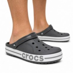 Klapki chodaki sportowe Crocs BAYABAND CLOG. Białe klapki Crocs, z materiału. Za 219.00 zł.