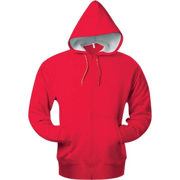 Bluza z kapturem z kieszeniami kangurkami Kariban. Niebieskie bluzy z kapturem KARIBAN, xl, bez wzorów, z bawełny, z kapturem. Za 230.50 zł.