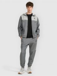 4F Spodnie dresowe joggery męskie - szare XXL. Szare joggery i bojówki 4F, m, bez wzorów, z dresówki, sportowe. Za 159.99 zł.