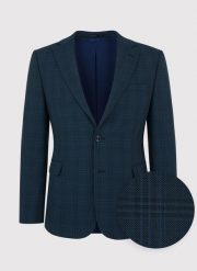 Granatowa marynarka garniturowa P22SF-3G-024-G-S. Garnitury Pako Lorente, m, bez wzorów, z tkaniny. Za 229.99 zł.