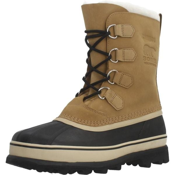 Buty SOREL CARIBOU Jasnobrązowy. Brązowe buty turystyczne Sorel, na zimę, bez wzorów, z materiału, bez zapięcia, trekkingowe. Za 634.99 zł.