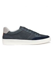 Geox Sneakersy w kolorze granatowym rozmiar: 43. Niebieskie buty sportowe casual Geox, bez wzorów, z materiału, bez zapięcia. Za 223.99 zł.