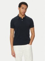 Geox Polo M5511B T3240 F1624 Granatowy Regular Fit. Niebieskie koszulki polo Geox, m, bez wzorów, z bawełny, bez kołnierzyka, bez ramiączek. Za 129.99 zł.