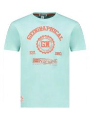 Geographical Norway Koszulka "Jamilia" w kolorze turkusowym rozmiar: XXL. Niebieskie bezrękawniki Geographical Norway, xxl, bez wzorów, z bawełny, bez kołnierzyka, bez ramiączek. Za 53.04 zł.