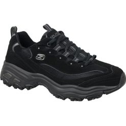 Buty sportowe Sneakersy męskie, Skechers D'Lites. Czarne buty sportowe casual Skechers, bez wzorów, z nubiku, bez zapięcia. Za 339.99 zł.