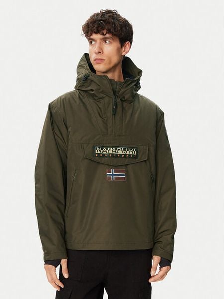 Napapijri Kurtka anorak Rainforest Next NP0A4IB9 Brązowy Regular Fit. Brązowe kurtki Napapijri, m, bez wzorów, z syntetyku, bez kaptura. Za 1,239.00 zł.